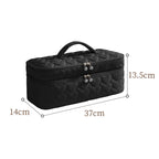 Pochette de voyage en polyester à double fermeture zippée