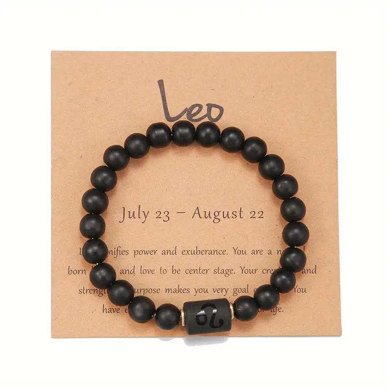 Bracelet de perles à motif du zodiaque