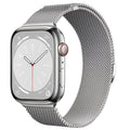 Bracelet milanais en acier à fermeture magnétique, compatible Apple Watch