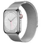 Bracelet milanais en acier à fermeture magnétique, compatible Apple Watch
