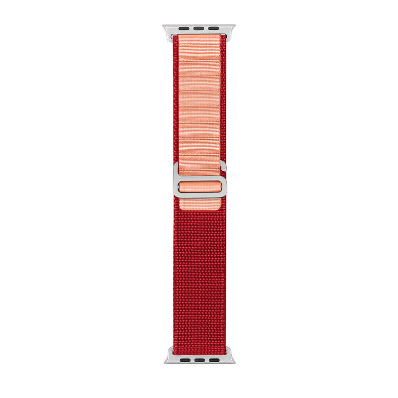 Bracelet de sport en nylon compatible Apple Watch, plusieurs coloris