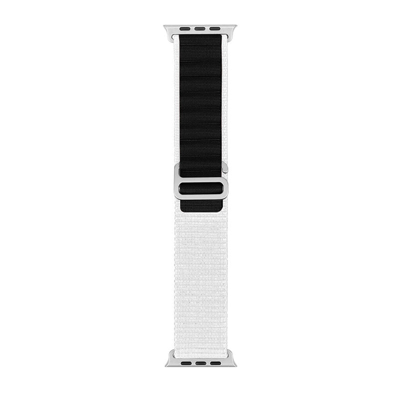 Bracelet de sport en nylon compatible Apple Watch, plusieurs coloris
