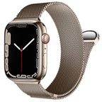 Bracelet milanais en acier à fermeture magnétique, compatible Apple Watch