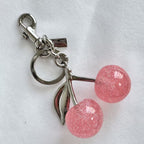 Porte-clés et bijou de sac à motif cerise