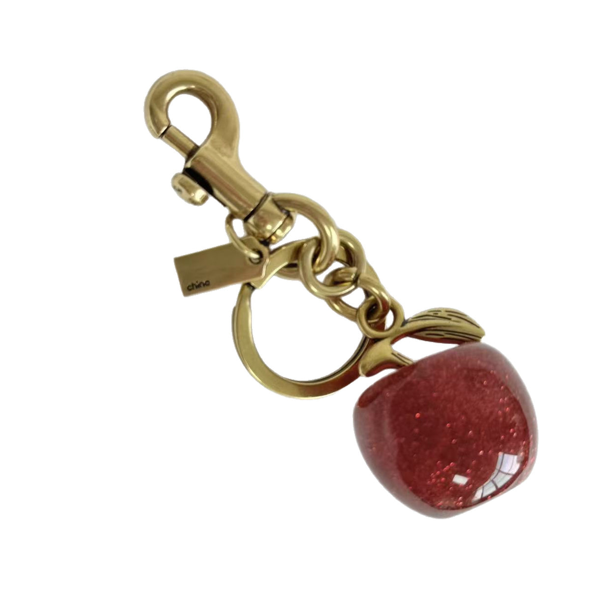 Porte-clés et bijou de sac à motif cerise