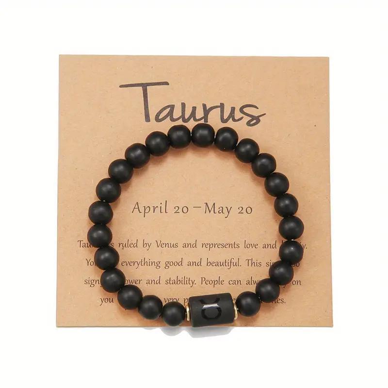Bracelet de perles à motif du zodiaque