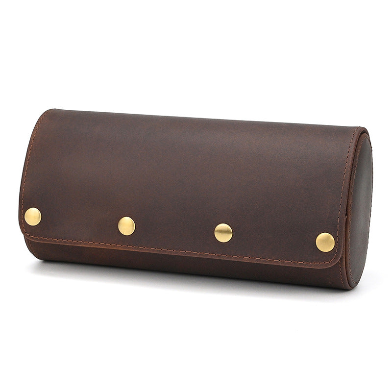 Boîte de rangement pour montre, noir ou marron café
