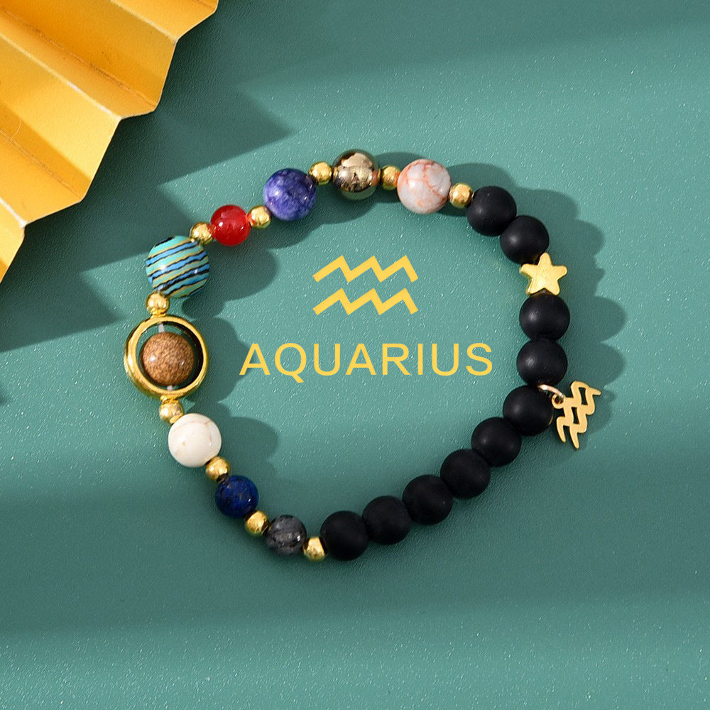 Bracelet de perles à motif du zodiaque