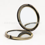 Miroir de poche rond pliable double face