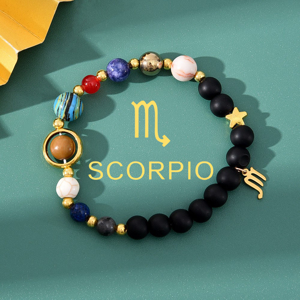 Bracelet de perles à motif du zodiaque