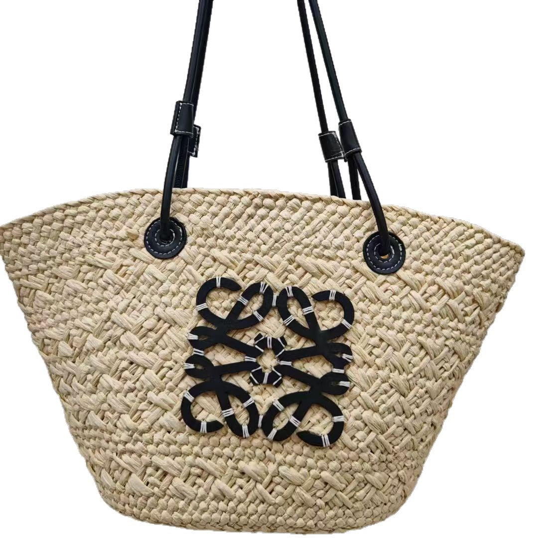 Sac de plage tissé en nylon – plusieurs coloris