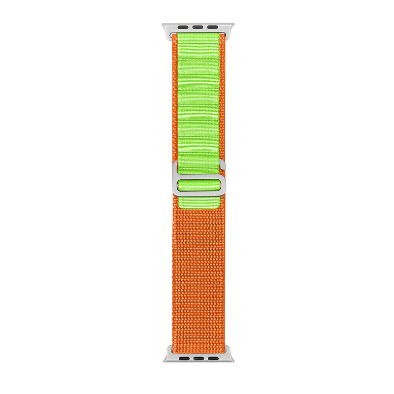 Bracelet de sport en nylon compatible Apple Watch, plusieurs coloris