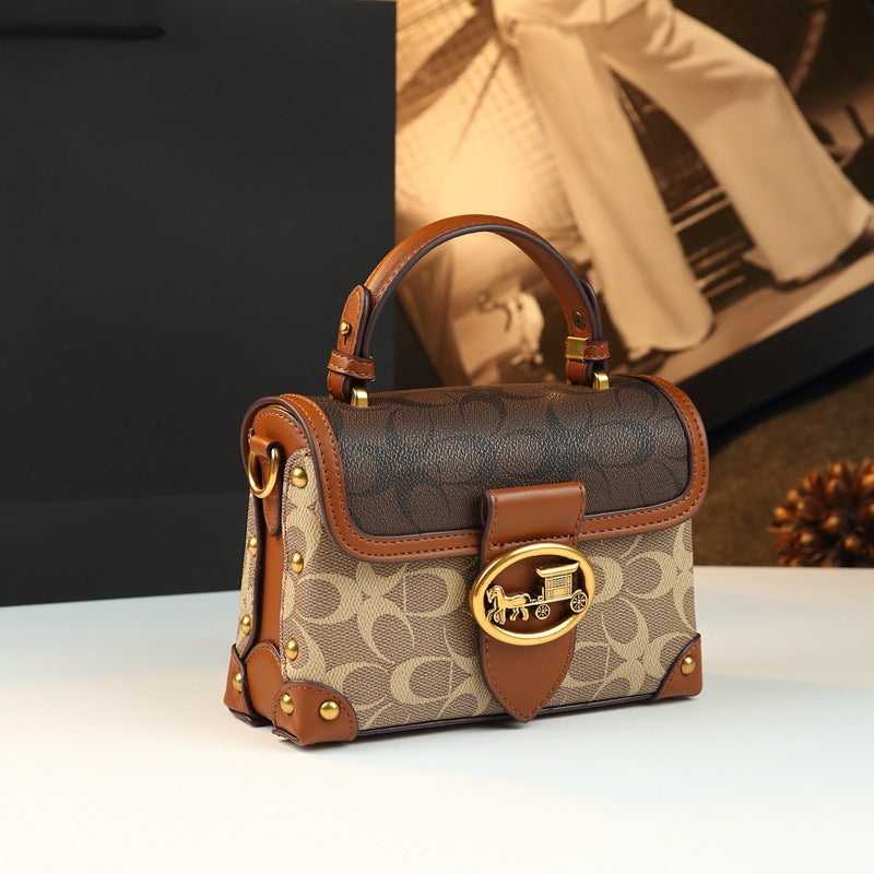 Mini sac à main rectangulaire en simili cuir - BOSSOUASHOP
