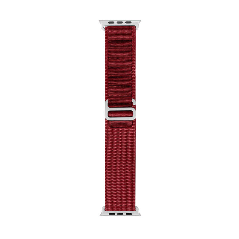 Bracelet de sport en nylon compatible Apple Watch, plusieurs coloris