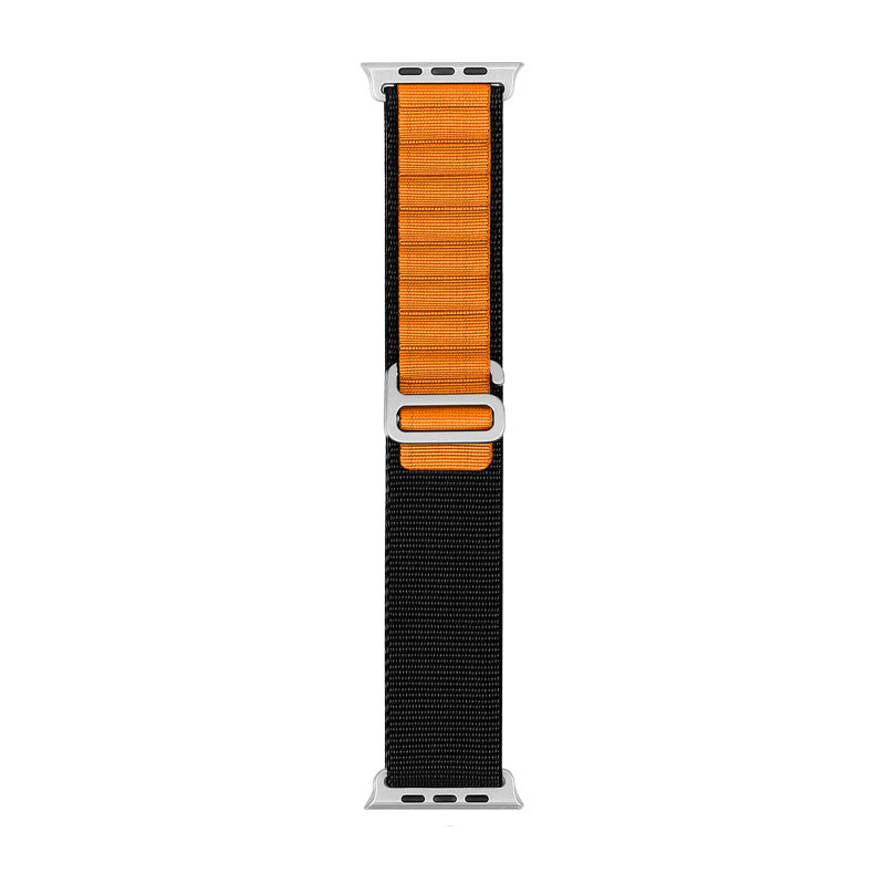 Bracelet de sport en nylon compatible Apple Watch, plusieurs coloris