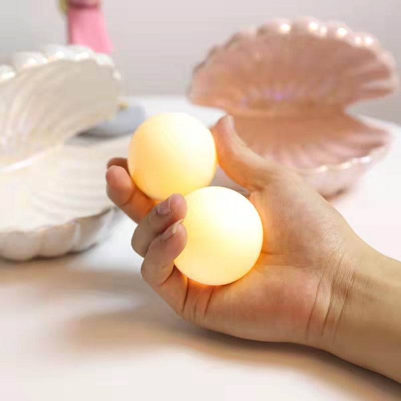 Creative Shell Night Light Bedroom Headlight Nordic Internet Celebrity Girl Heart Dream Pearl Ceramic Light Desktop Decoration - BOSSOUASHOP