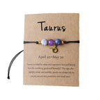 Bracelet de perles à motif du zodiaque