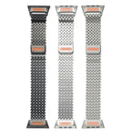 Bracelet métallique magnétique compatible Apple Watch, trois coloris