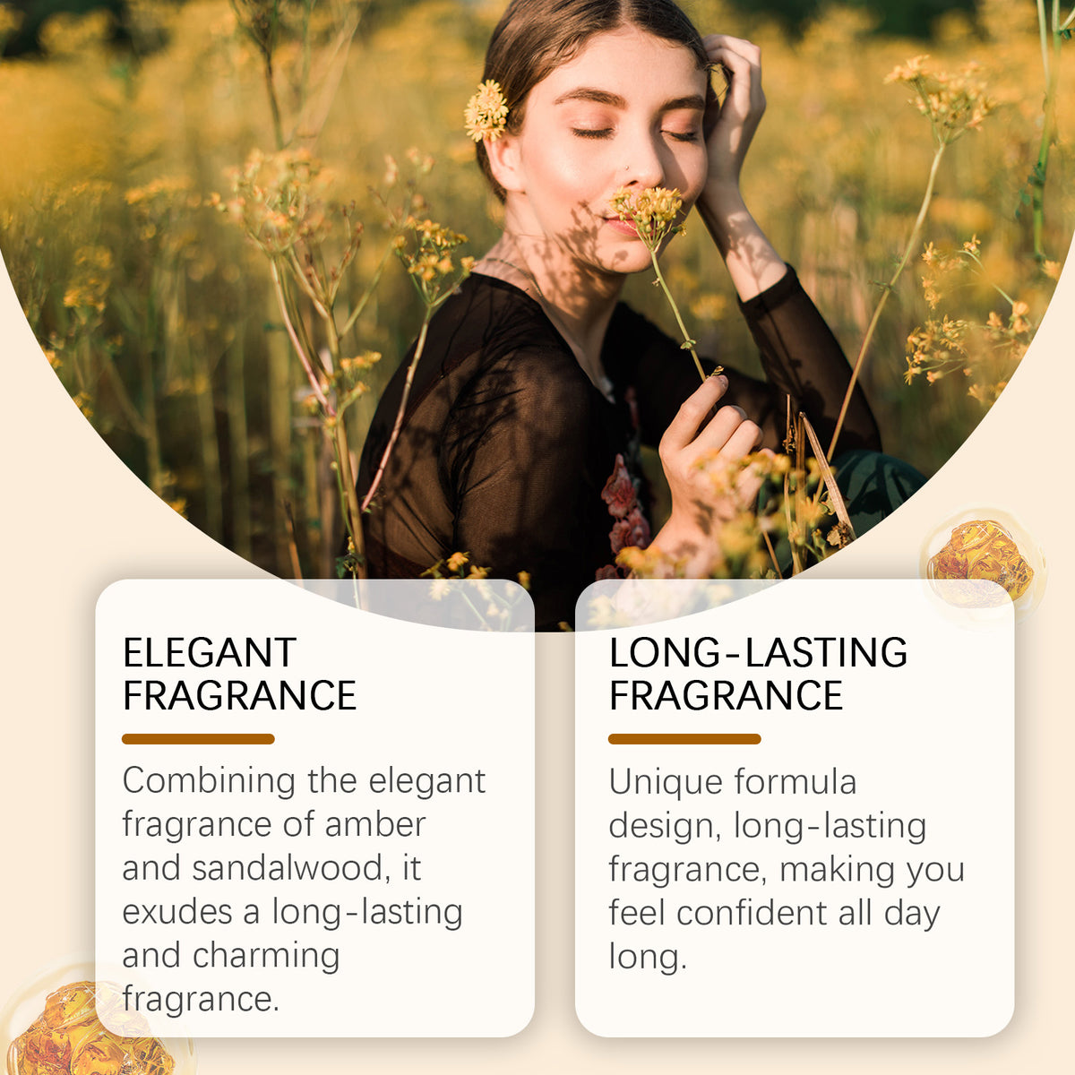 Parfum Roxelis aux notes de bois ambré