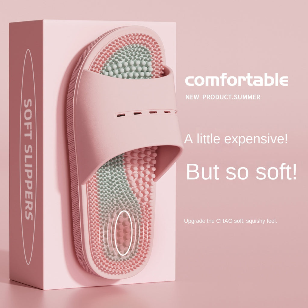 Sandales d’intérieur en PVC à semelle massante