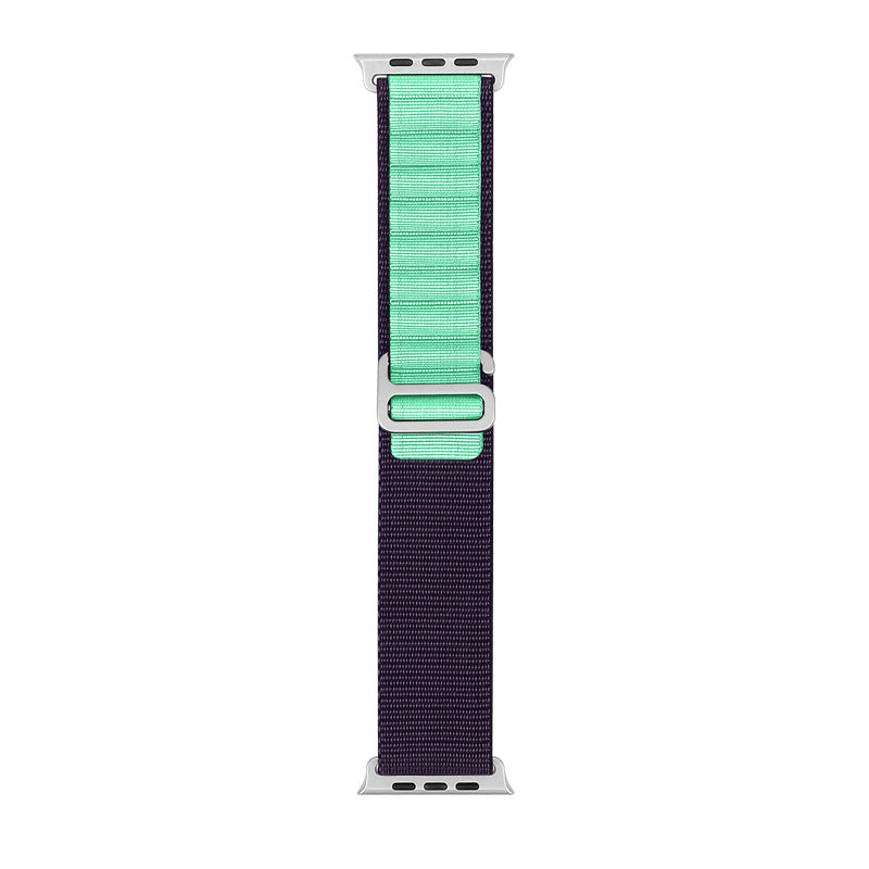 Bracelet de sport en nylon compatible Apple Watch, plusieurs coloris