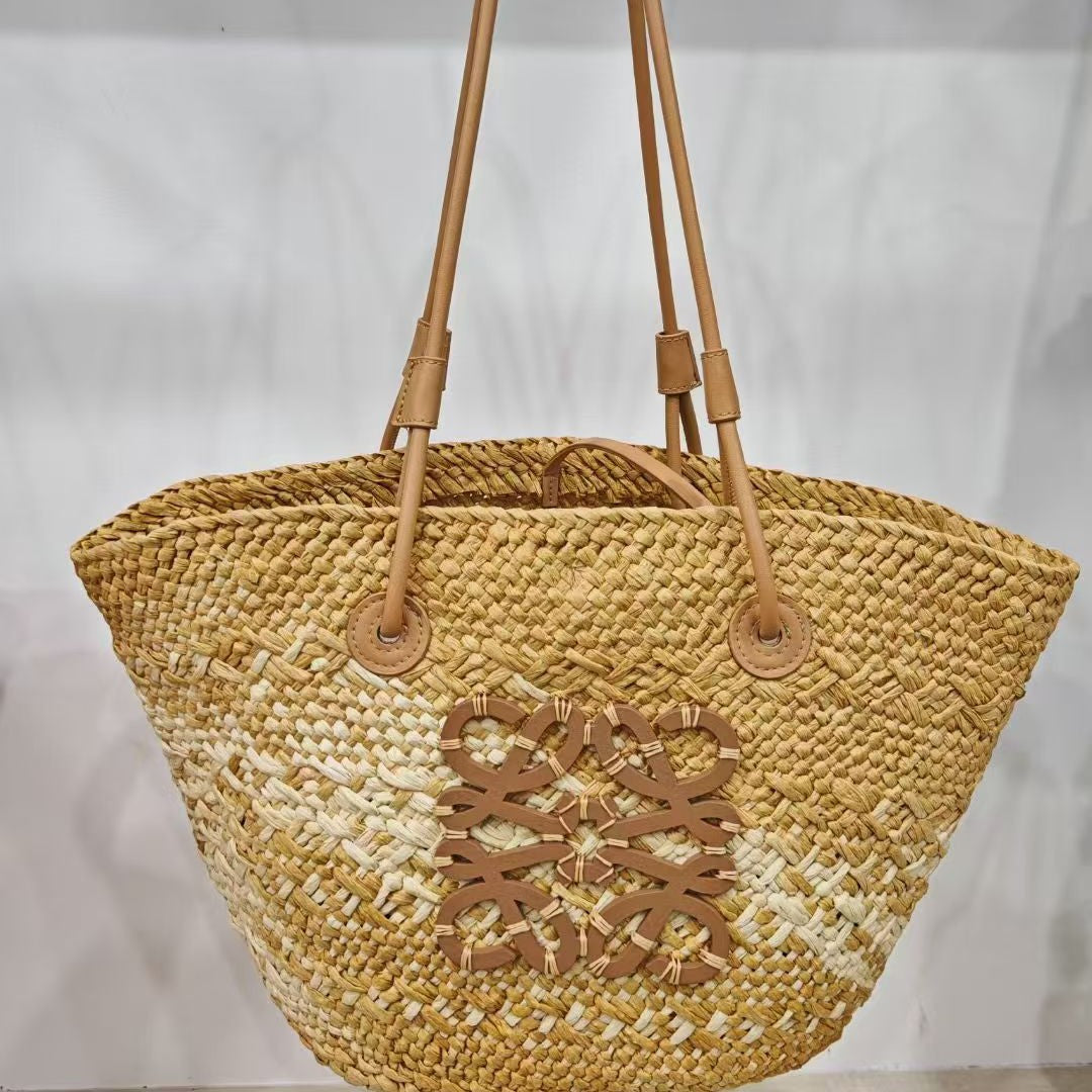 Sac de plage tissé en nylon – plusieurs coloris
