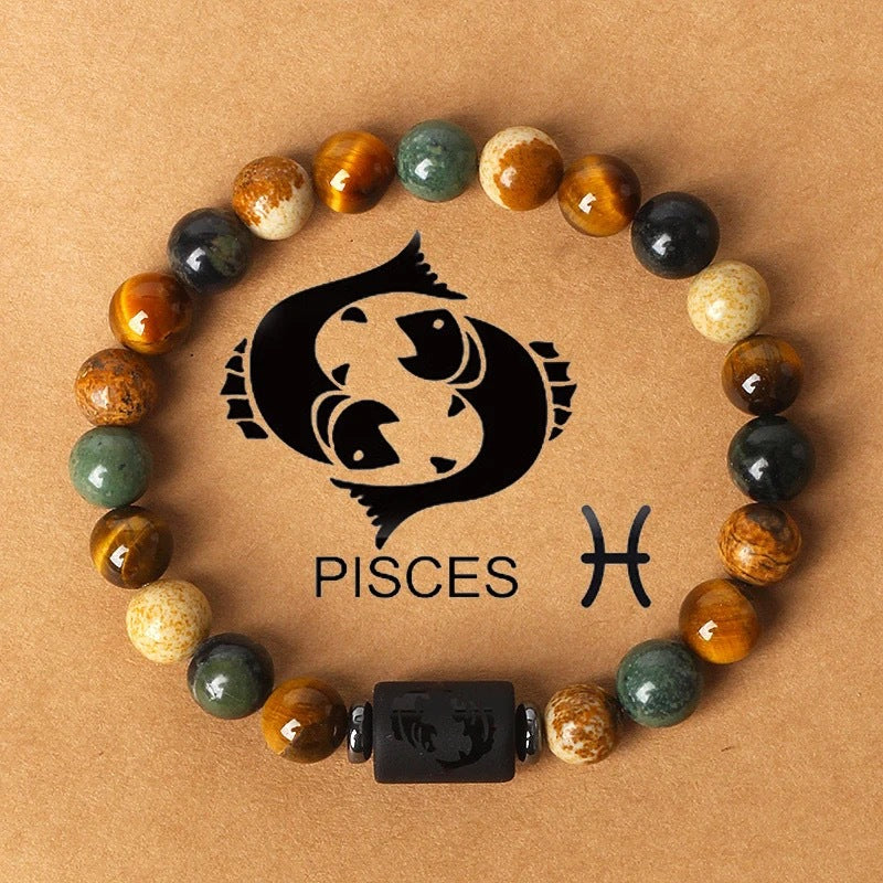 Bracelet de perles à motif du zodiaque