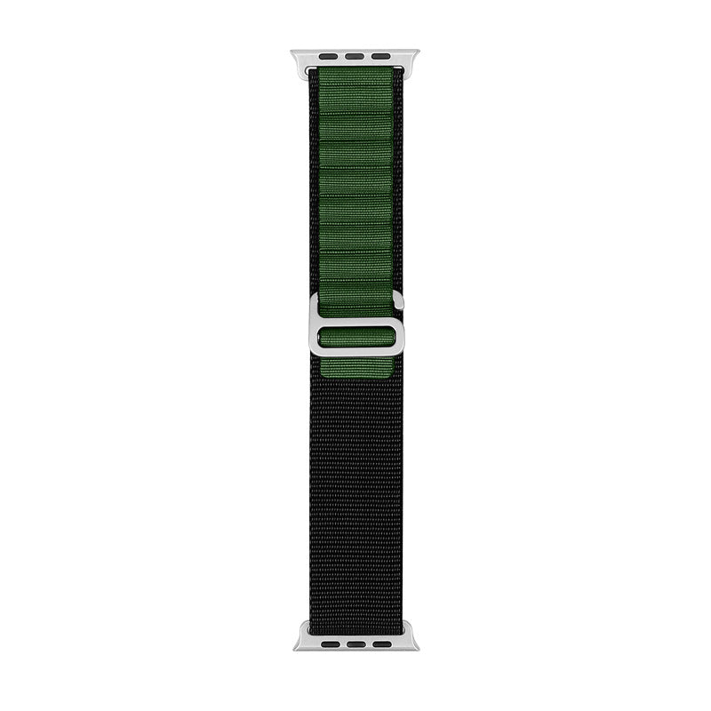 Bracelet de sport en nylon compatible Apple Watch, plusieurs coloris
