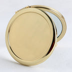 Miroir de poche rond pliable double face