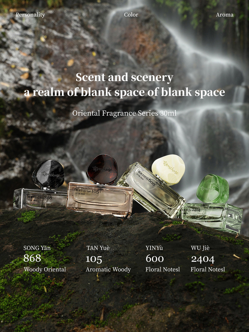 Parfum mixte 30 ml, déclinaisons boisées et florales