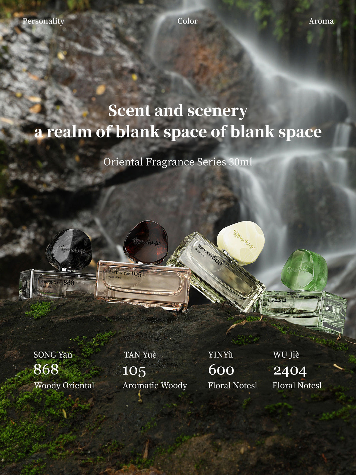 Parfum mixte 30 ml, déclinaisons boisées et florales