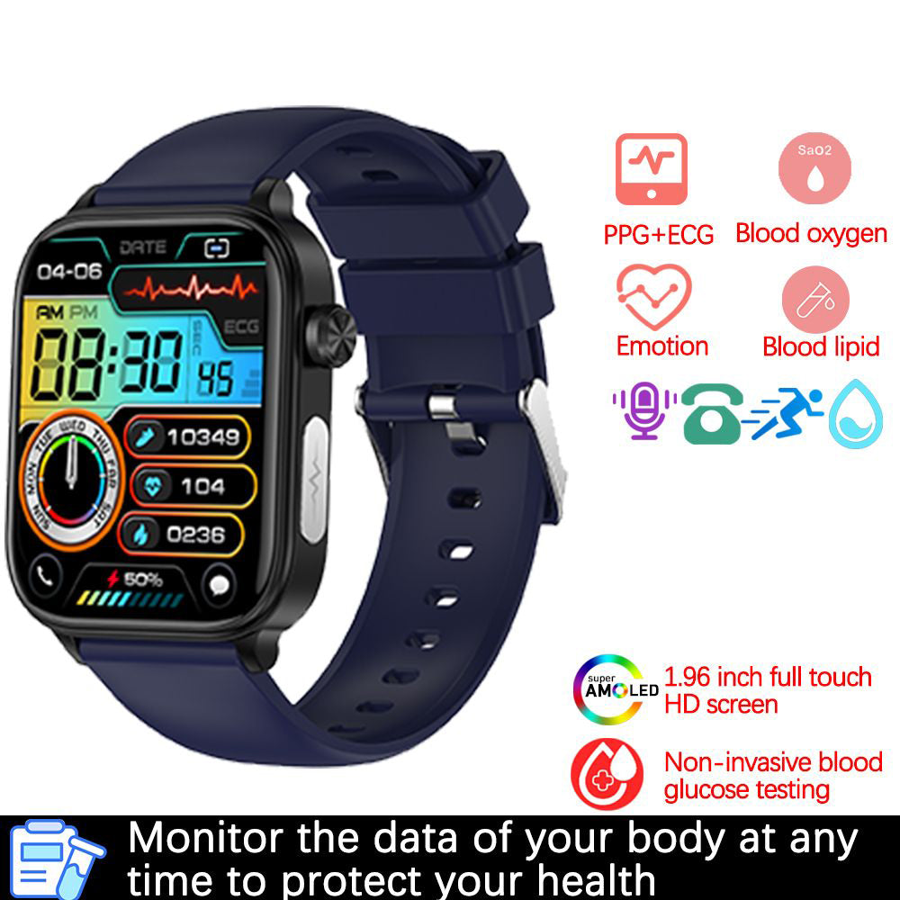 Montre connectée avec appels Bluetooth et écran tactile de 1,96 pouce