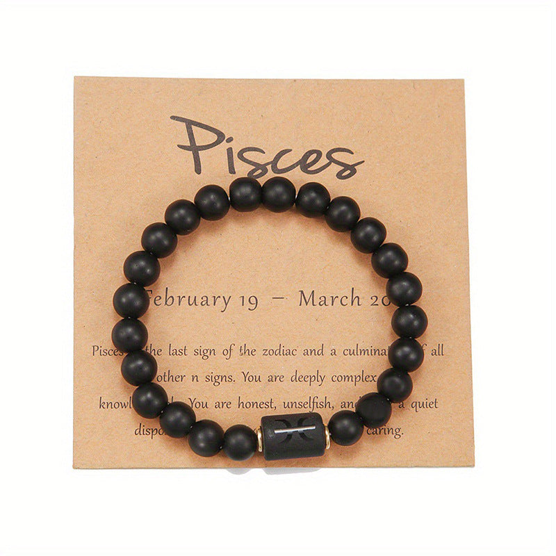 Bracelet de perles à motif du zodiaque