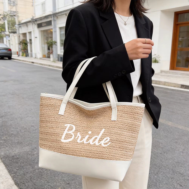 Sac tissé kaki clair