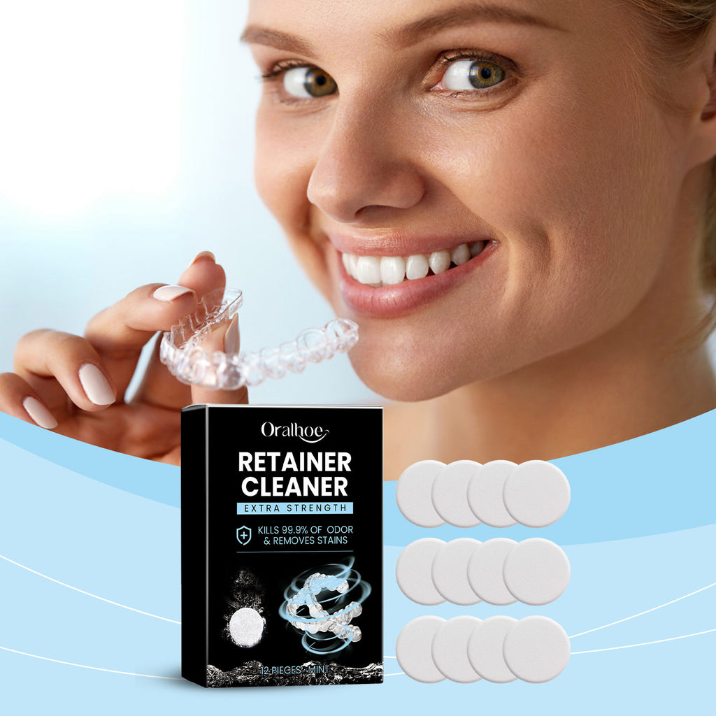 Pastilles nettoyantes ORALHOE pour prothèses dentaires – 12 pièces