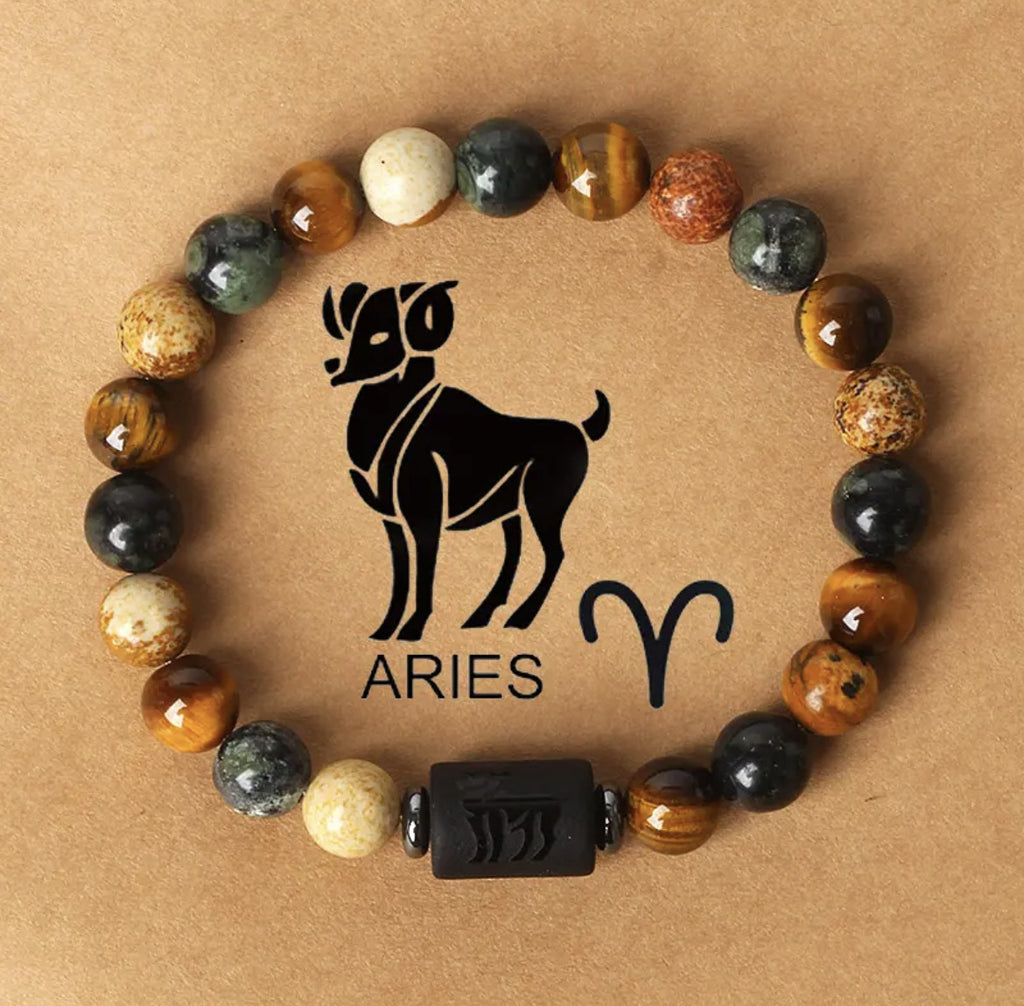 Bracelet de perles à motif du zodiaque