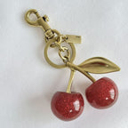Porte-clés et bijou de sac à motif cerise