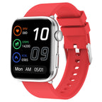 Montre connectée T92 avec écran TFT et bracelet en silicone