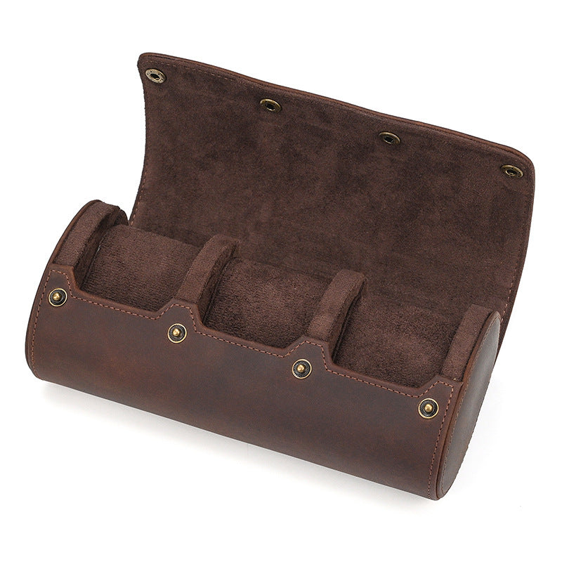 Boîte de rangement pour montre, noir ou marron café