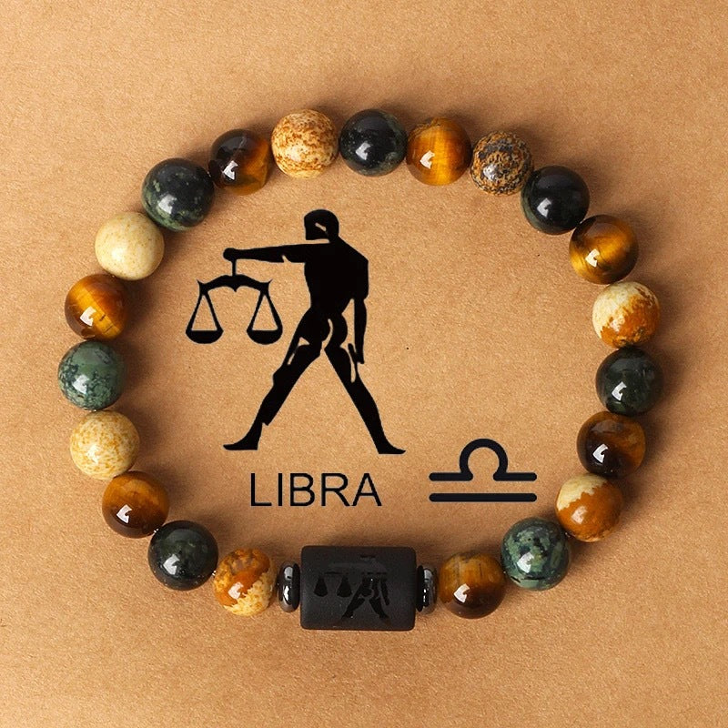 Bracelet de perles à motif du zodiaque