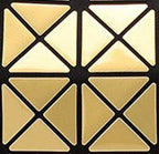 SAC À MAIN À CARREAUX GEOMETRIQUE PLIÉ