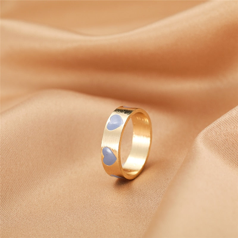 VINTAGE DOUBLE LAYER ENAMEL RING