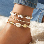 BOHO COLORFUL PEARL ANKLET BRACELETS