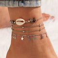 BOHO COLORFUL PEARL ANKLET BRACELETS