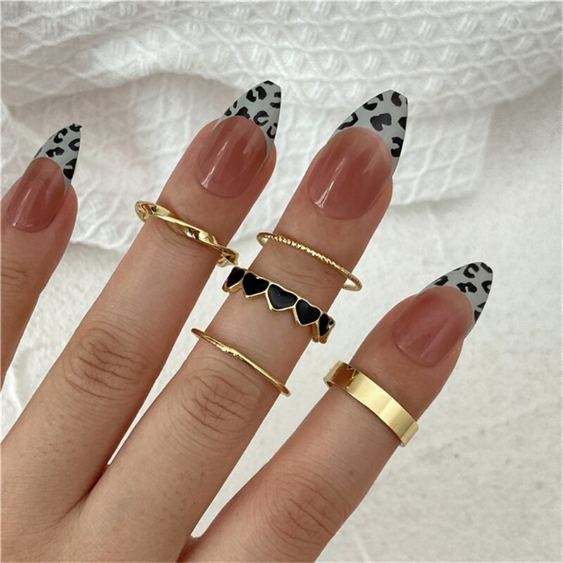 BAGUE EN EMAIL DOUBLE COUCHE VINTAGE