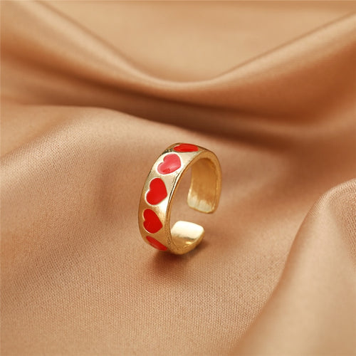 BAGUE EN EMAIL DOUBLE COUCHE VINTAGE