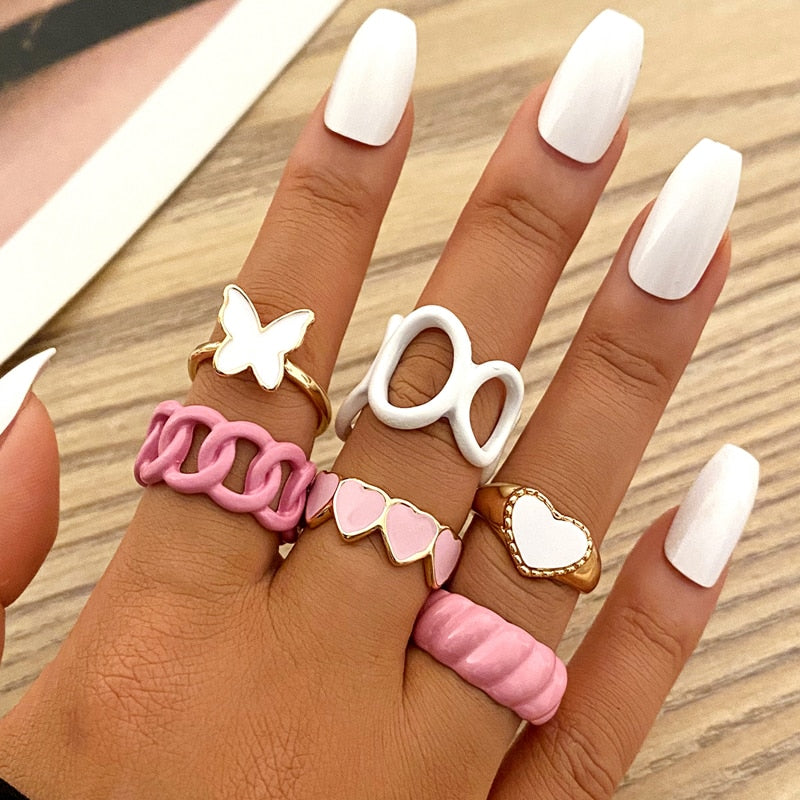 BAGUE EN EMAIL DOUBLE COUCHE VINTAGE