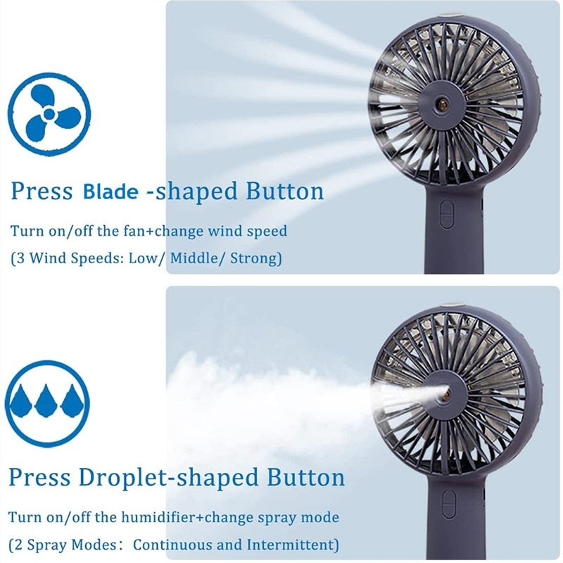 VENTILATEUR ÉLECTRIQUE PORTABLE À JET D'EAU
