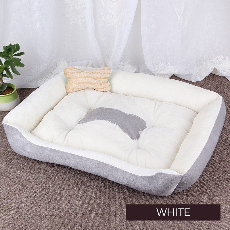 LIT EN PELUCHE IMPERMÉABLE POUR ANIMAUX DE COMPAGNIE