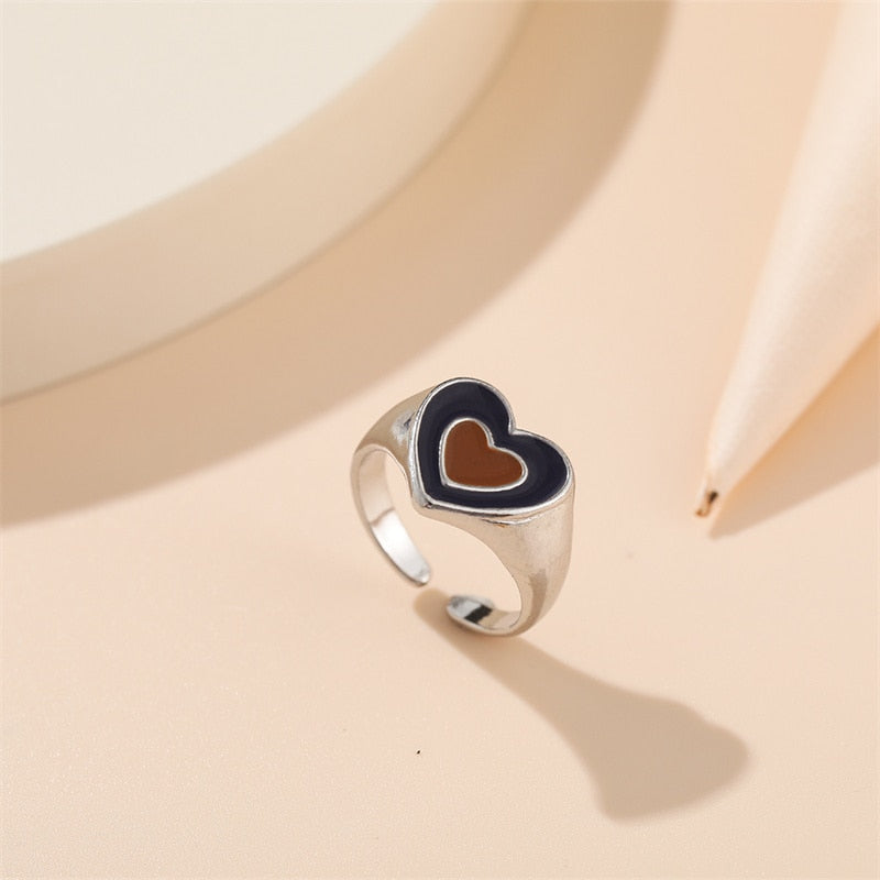VINTAGE DOUBLE LAYER ENAMEL RING